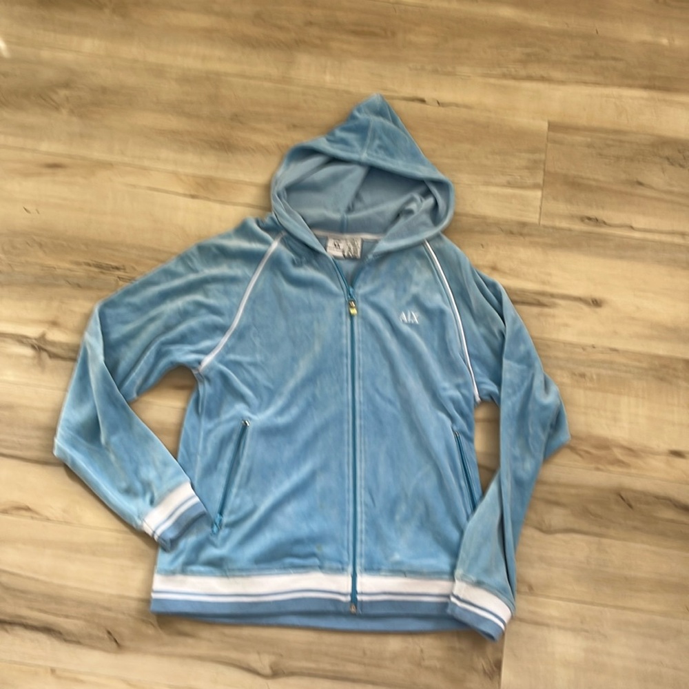 Armani Exchange Velour Hoodie